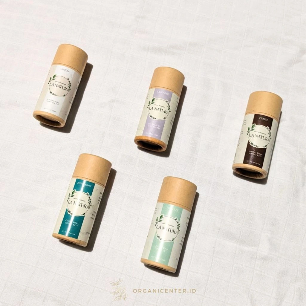 La Natura Deodoran Alami Deo Stick Natural Deodorant BPOM Penghilang Bau Badan Ramah Lingkungan Eco Friendly LaNatura Balm