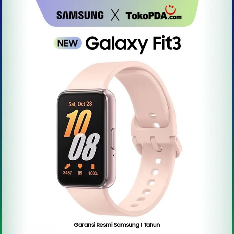 Samsung Galaxy Fit 3 Smartband AMOLED Original Garansi Resmi SEIN 1 Tahun | Pantau Kesehatan, Olahraga, Tidur & Detak Jantung | Tahan Air, Ringan, Baterai Tahan Lama, Desain Stylish