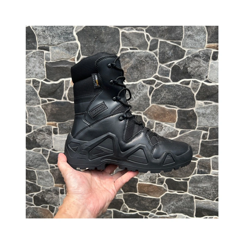 Sepatu Combat PDL Blackwater Hi-BLW PRO 9-Inch - Sepatu Gunung BLACK / HITAM