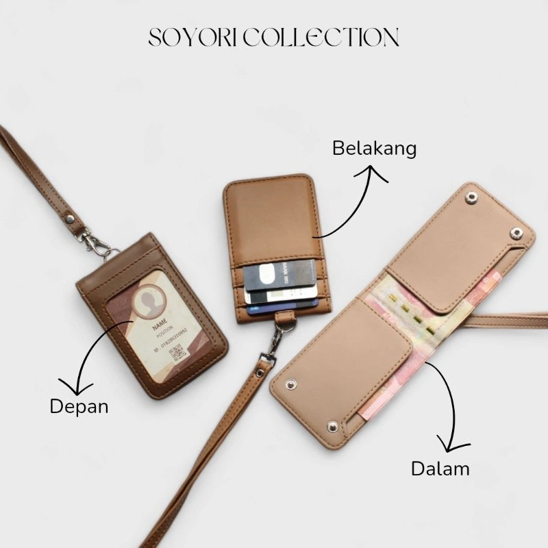 id card holder namtag lanyard dompet uang SID005