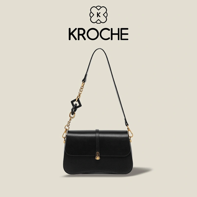 Kroche - Poppy Tas Bahu Wanita Tas Selempang Wanita Import Tas Wanita Terbaru 2025 Shoulder Bag Wanita Sling Bag Wanita Tali Tas Rantai Gaya Simple