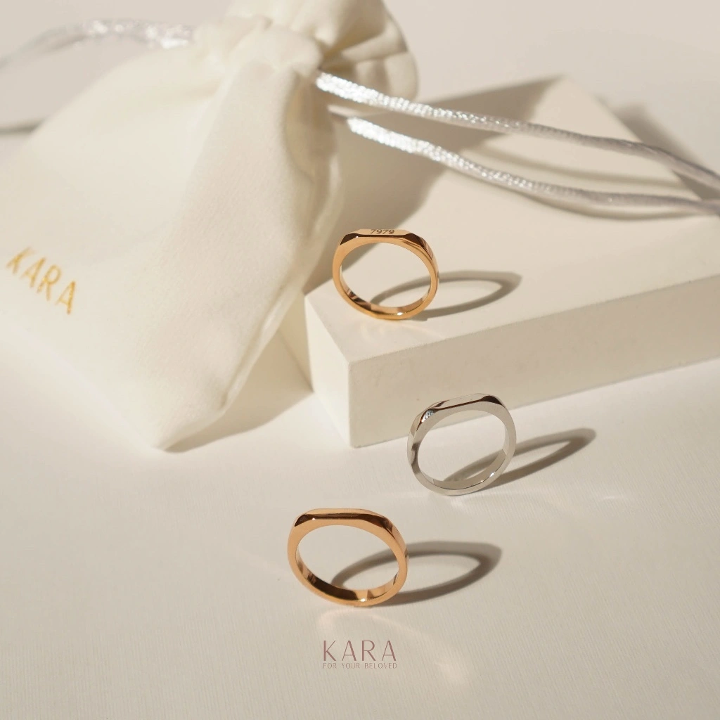 KARA - Cincin Custom Nama | HOLLY Engravable Ring