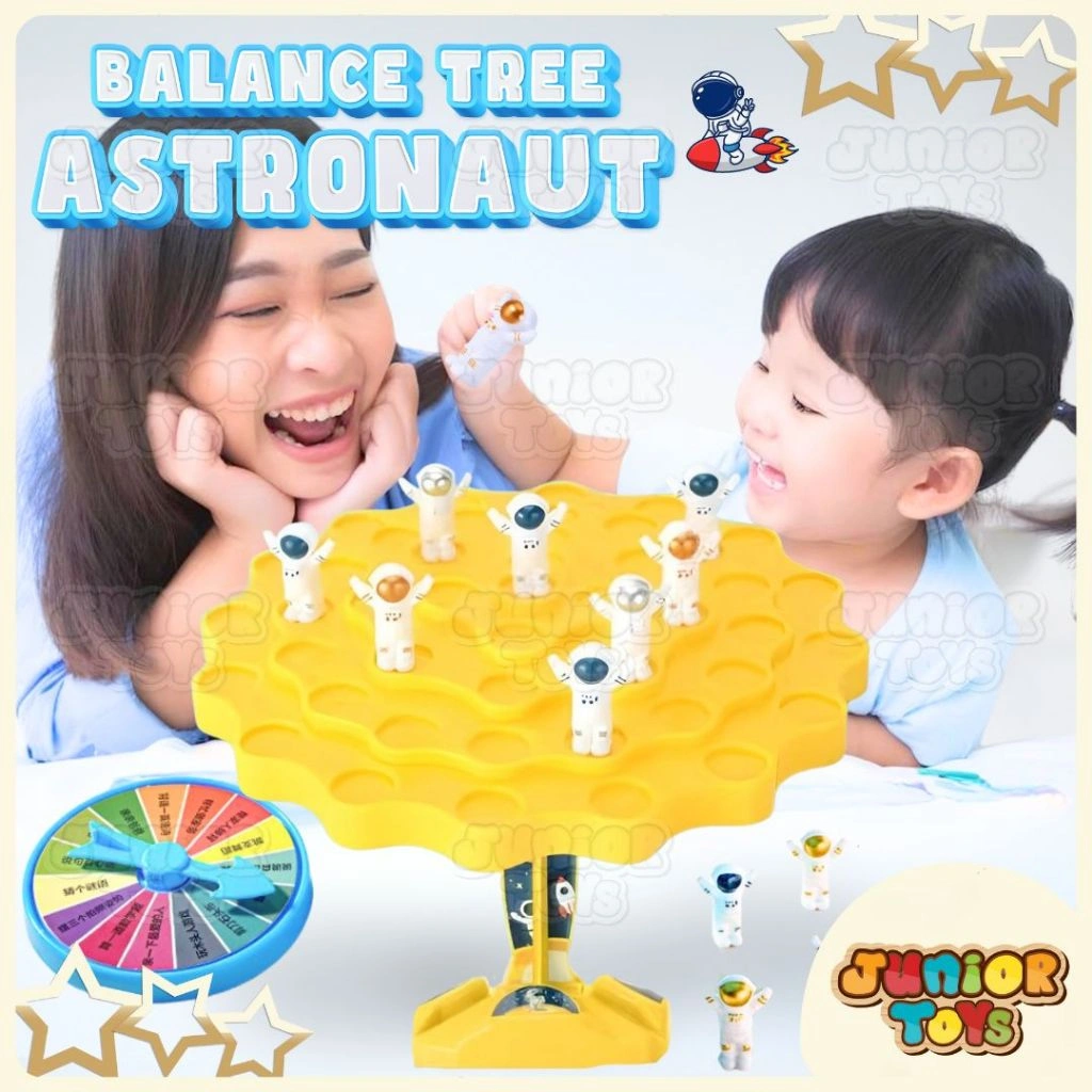Mainan Balance Tree Board Game Astronot Permainan Keluarga Bersama Kelompok Game Toys