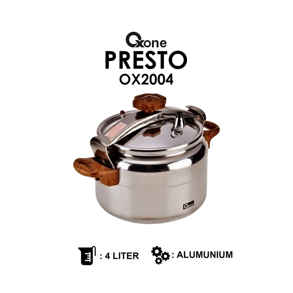 Oxone OX2004 Panci Presto Alumunium 4 Liter Pressure Cooker OX-2004