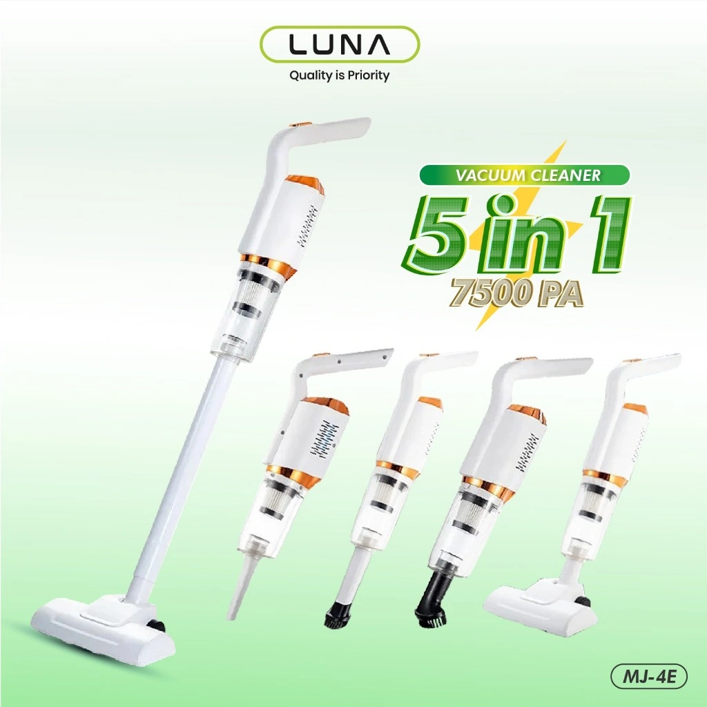 LUNALIFE 5-in-1 Vacuum Cleaner Cordless Penyedot Debu Portable 7500Pa Tanpa Kabel