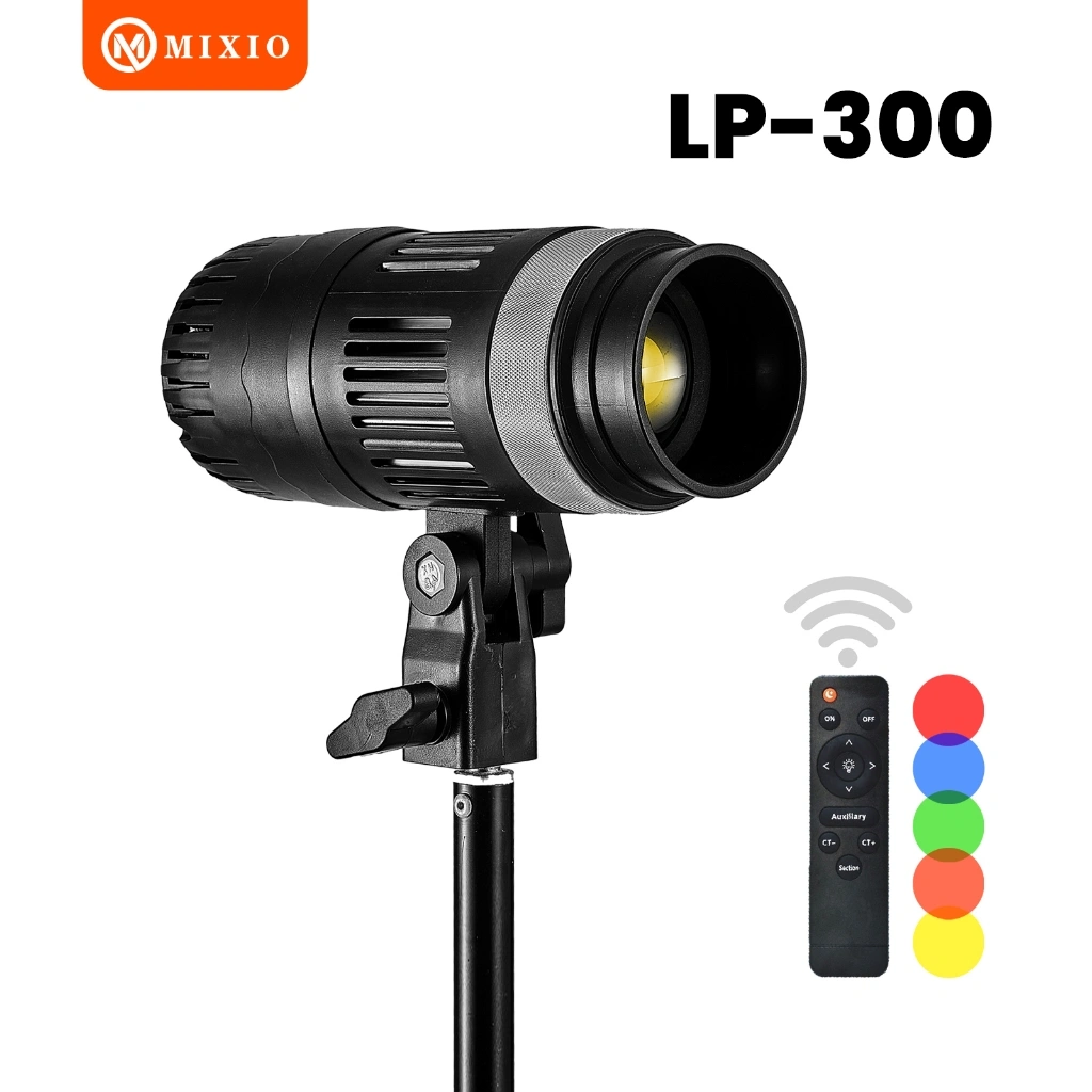 MIXIO PL-300 Spot light Lampu Foto LED Live Streaming Profesional Video Photographic 35W