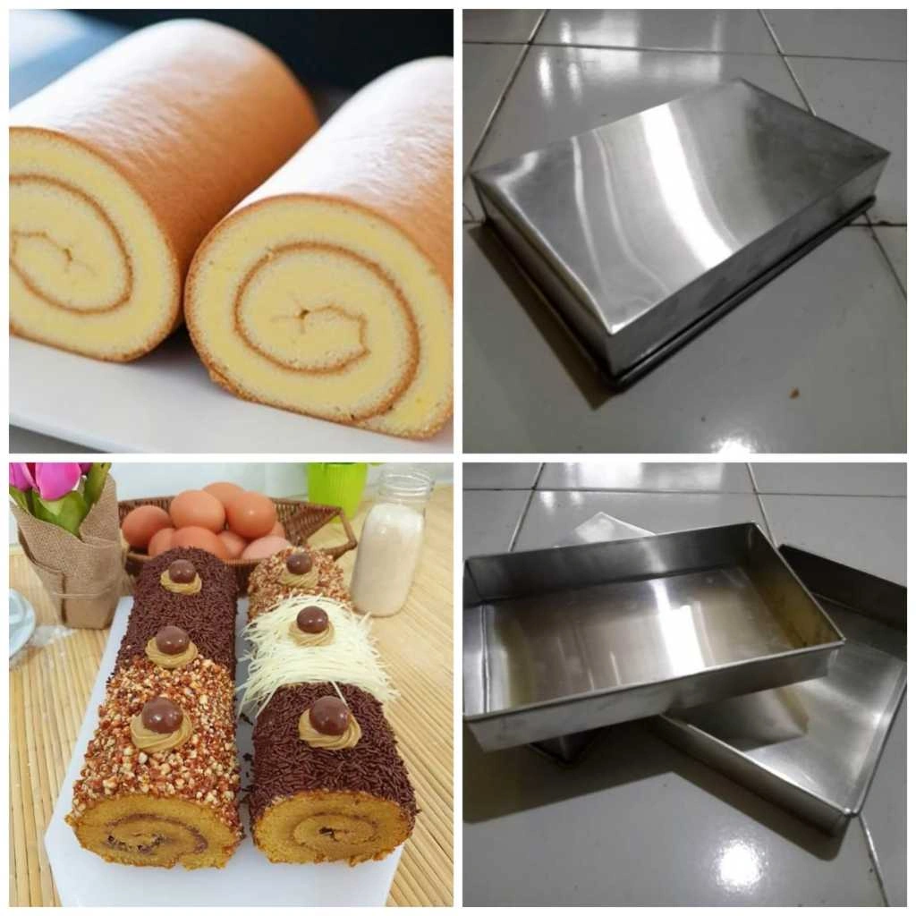 Loyang Bolu Gulung / Loyang Brownies / Loyang Lapis Legit / Bolu Gulung ukuran 20 x 25 x 4 CM