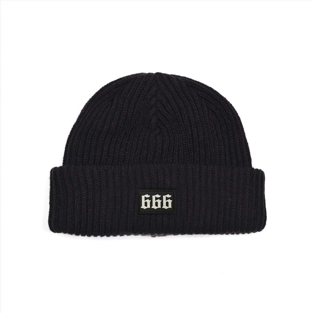 Beanie kupluk Satanic 666 Topi Rajut BeanieHat Premium Distro Quality (Short) Musik Metal Unisex Pria Wanita Vintage Uniseks Dewasa