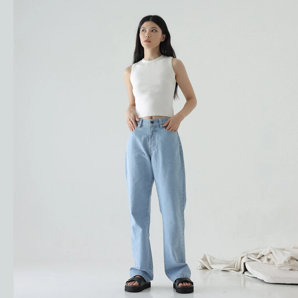 InKano Sadie Jeans - Daily jeans for your comfort with pockets and in kano leather detail accent