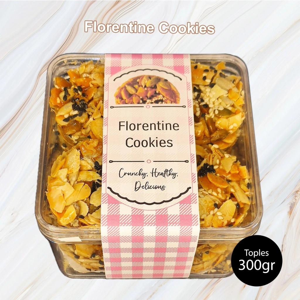 Florentine Cookies / Crispy Mixed Nuts Florenta Kue Kering Premium Toples 300 gr