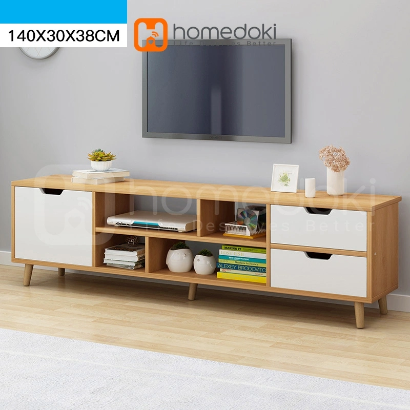 Homedoki  Meja TV Kayu TV Serbaguna Minimalis Jumbo Meja TV Minimalis TV Meja TV Rak TV Minimalis Bufet TV Minimalis Kayu Modern Murah
