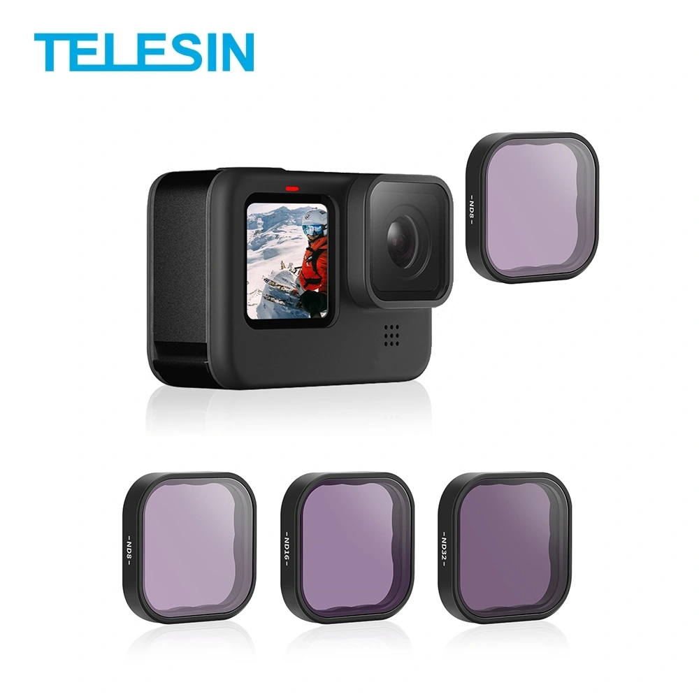 TELESIN ND8 ND16 ND32 Lens Filter Set for GoPro Hero 12 11 10 9 Black Action Camera ND Lens