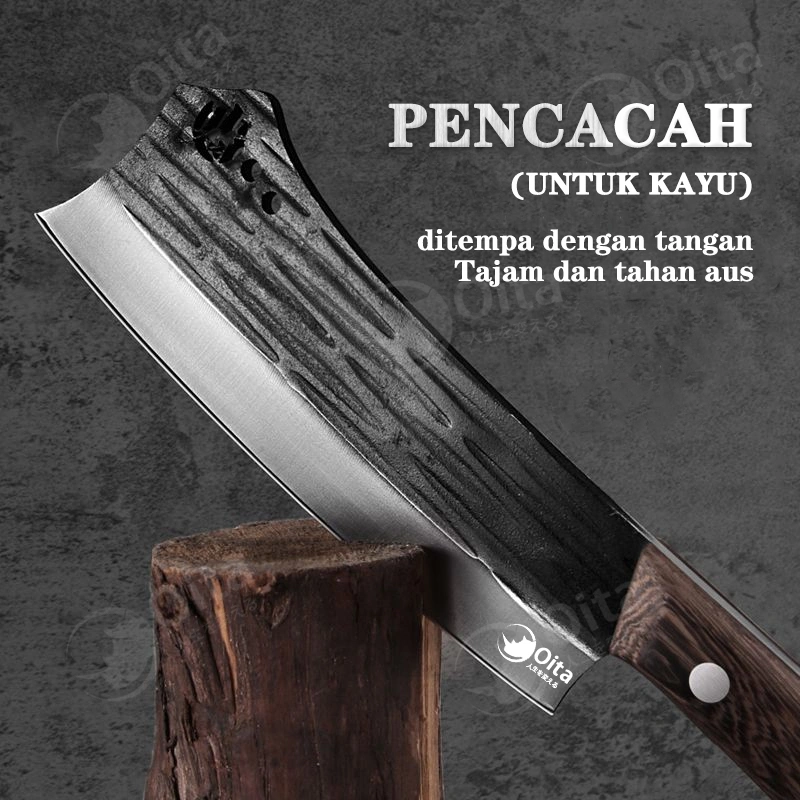 Oita Golok Baja Per Asli Golok Sembelih Super Tajam Golok Baja Per Alat Tukang kerja Serabutan Petani