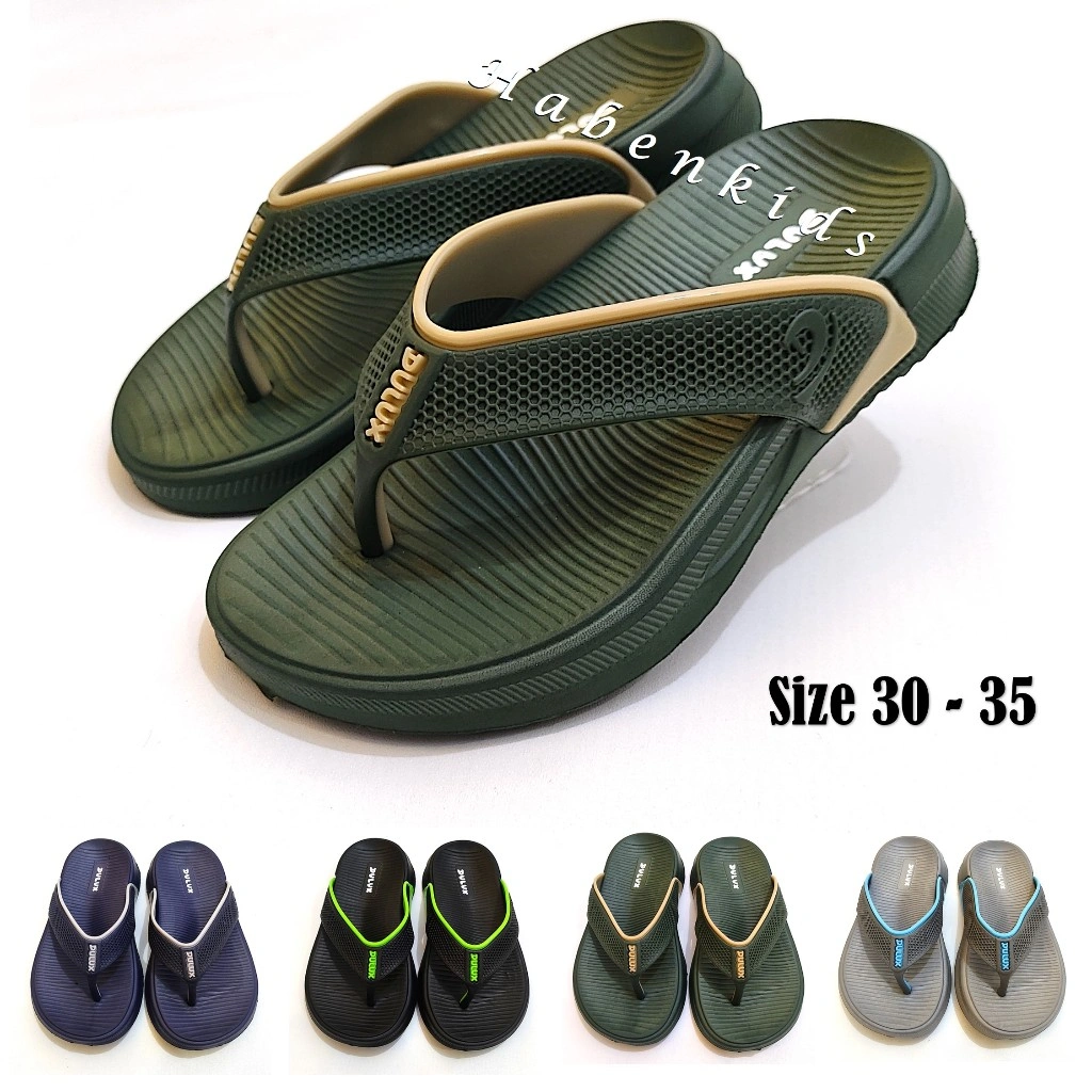 Sandal Jepit Anak Laki Laki Tanggung Kasual Keren 30 -35 Model Strip