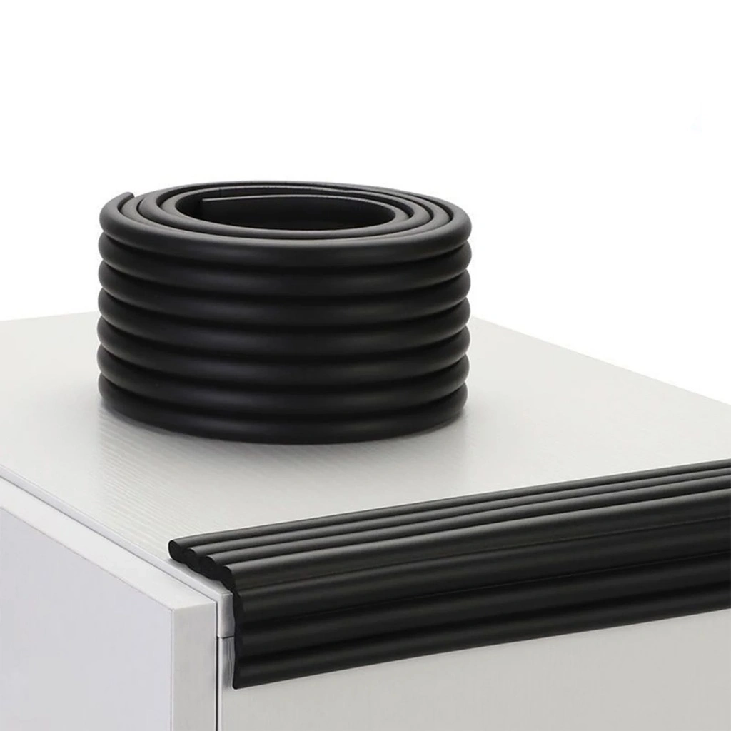 Lovyno Bumper Pinggiran Meja Table Edge Corner W Shape 83mm 2M - L-8104 - Black