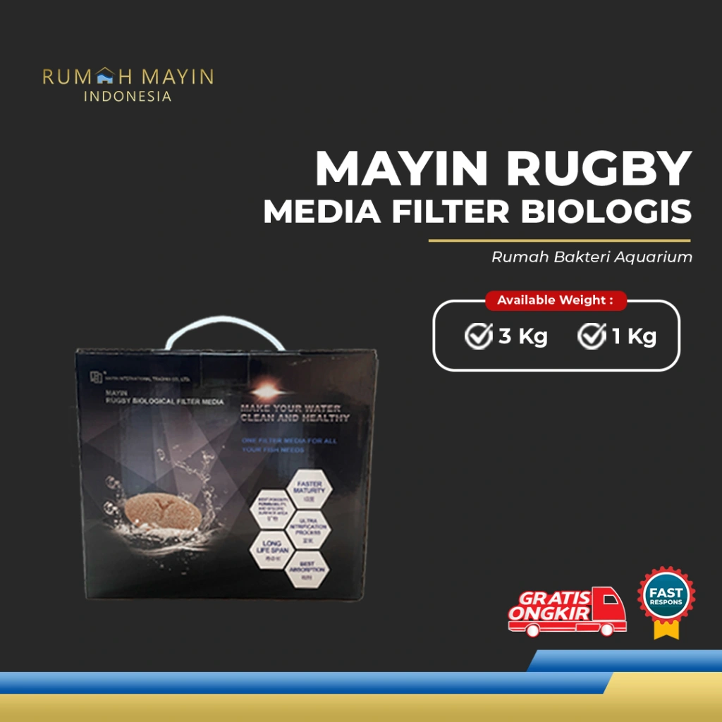 MAYIN International Rugby media filter biologis rumah bakteri aquarium ikan