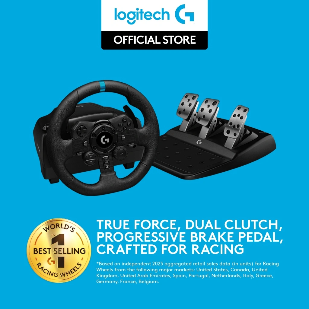 Logitech G923 True Force Steering Wheel and Pedals for PC, PS4 and PS5