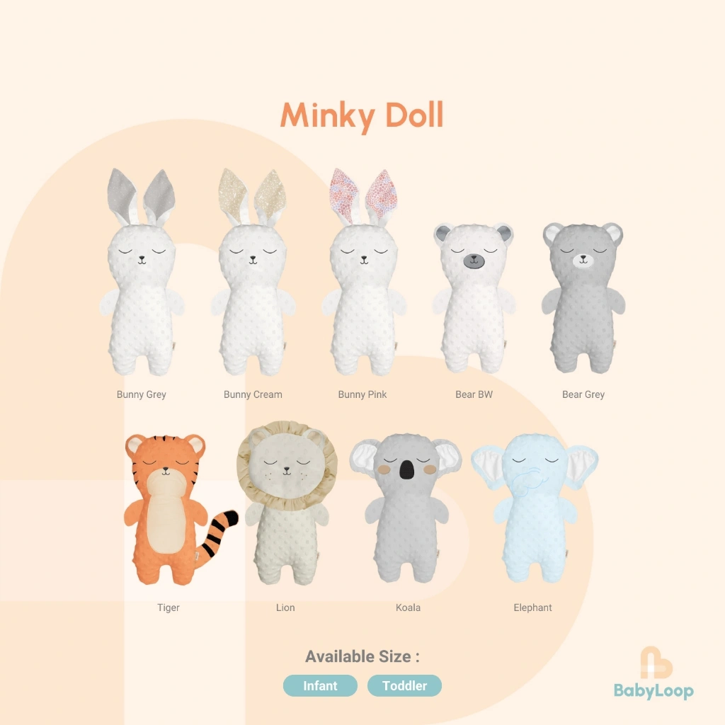 Boneka Anak - Minky Doll - Baby Loop