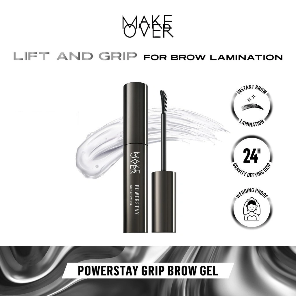Make Over Powerstay Grip Brow Gel - Mascara Clear - Eyebrow - Browcara - Eyebrow Gel - Waterproof