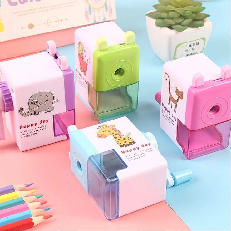 Rautan Pencil Putar Unik Serutan Rautan Serutan Pensil Putar Gaya Kartun Sharpener Rautan