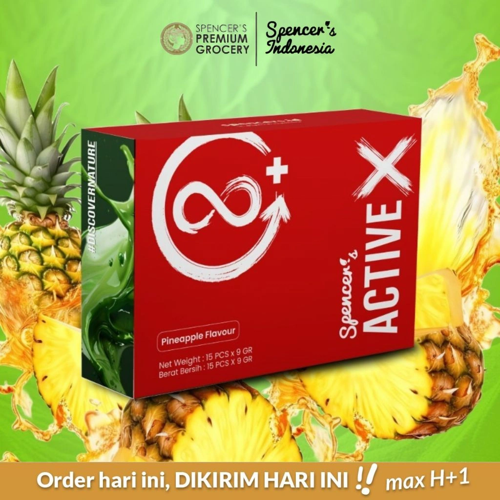 Spencer's Active X Pineapple - Energy Drink