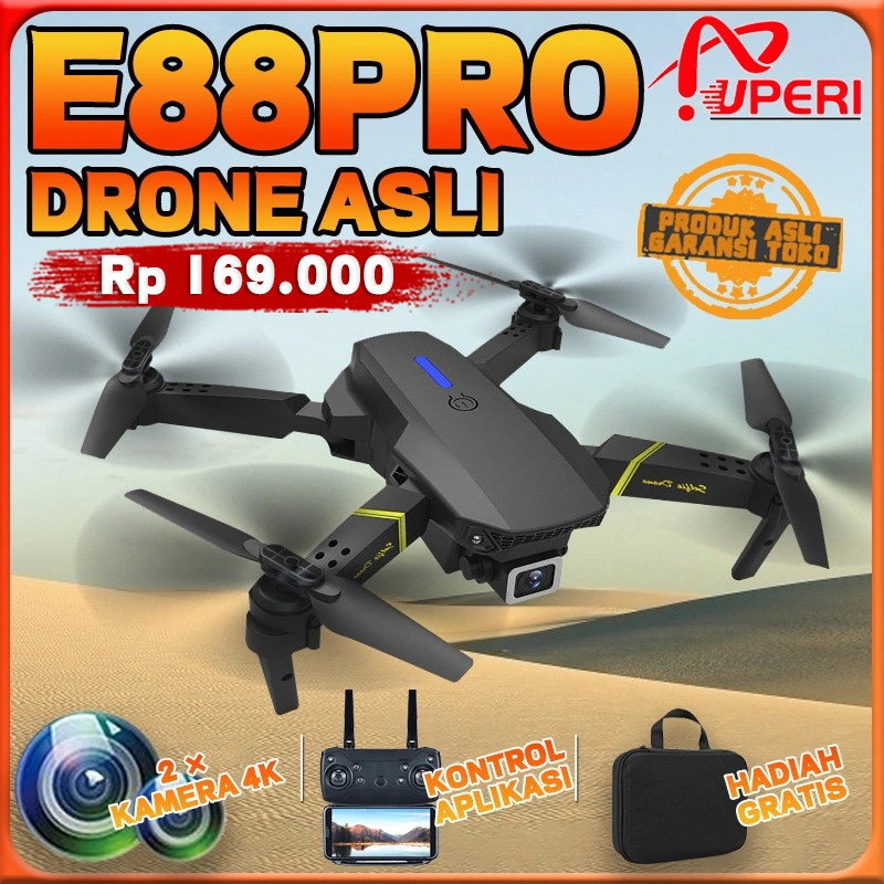 Smart Drone E88 Pro 4k HD Camera Shoot Original Indoor Outdoor Drone Mini RC 4K HD Camera