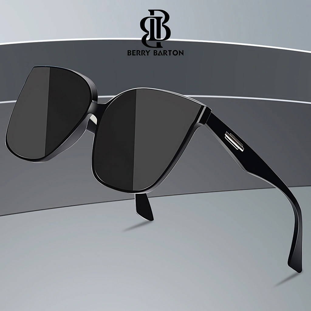 Berrybarton - Kacamata Hitam Fashion Segi Empat PC Outdoor Sunglasses Anti UV400 690