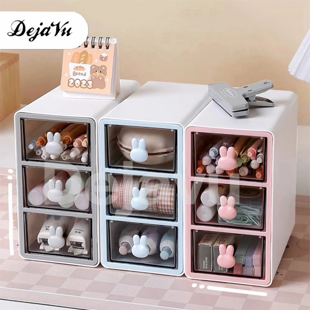 Dejavu Kotak Penyimpanan Perhiasan Aksesoris Laci Organizer Mini Storage Box Susun Meja Rias Kosmetik Minimalis HSB736