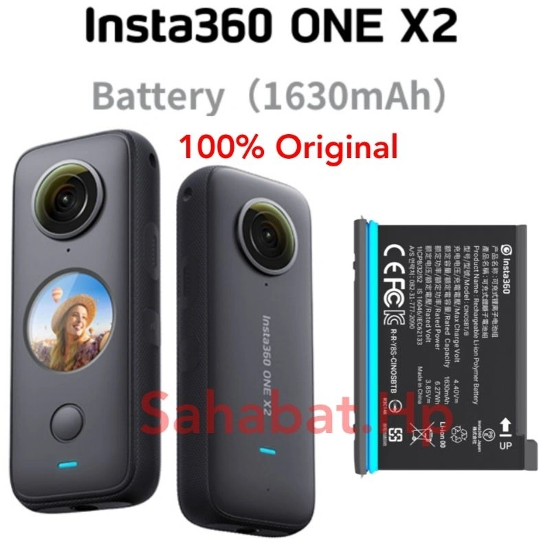 ORIGINAL Insta360 ONE X2 Battery 1630 mAh Baterai Batre Insta 360