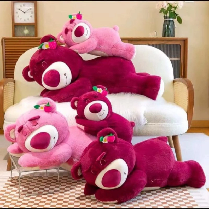 boneka lotso lgi rebahan ukuran 40 cm cocok untuk tmen tidur