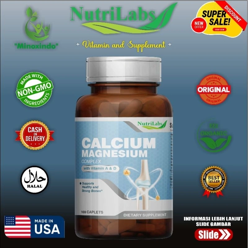 Nutrilabs Calcium Magnesium Complex with Vitamin A & D