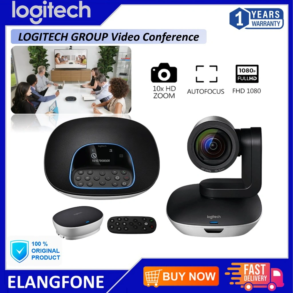 LOGITECH GROUP Video Conference Cam / Webcam Logitech Group CC3500e Garansi 1 Tahun