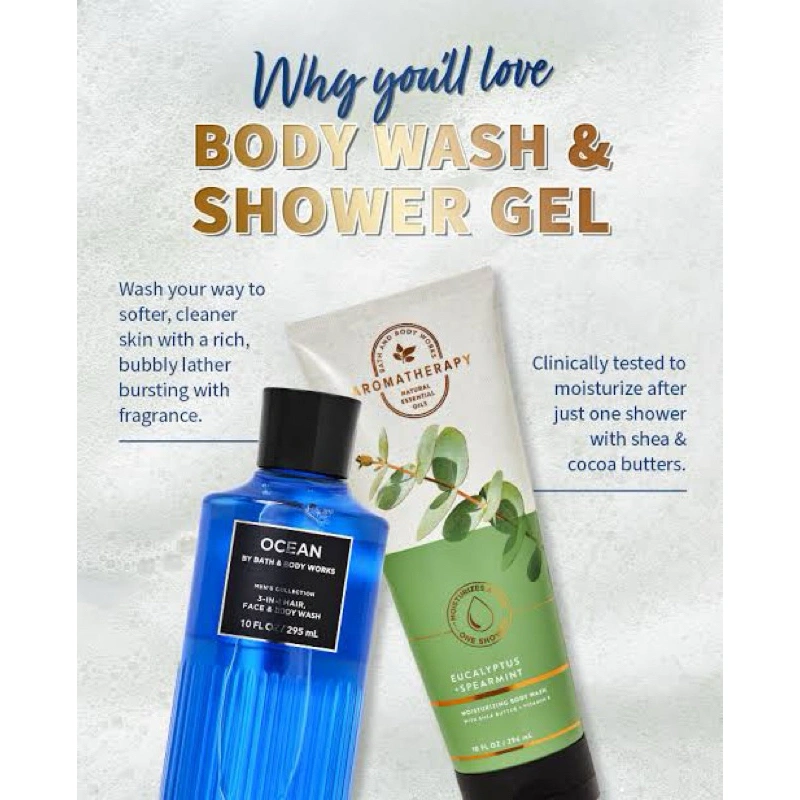 BBW SALE SHOWER GEL Full Size - 295 ml ORIGINAL 100% COUNTER RESMI BBW JAKARTA, STICKER BPOM