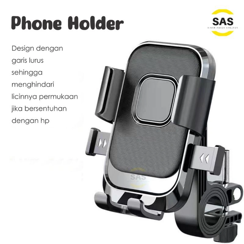 [SAS] Holder HP Motor / Phone Holder Motor Stang Spion / Penyangga Handphone Sepeda / Holder Phone / Dudukan Ponsel