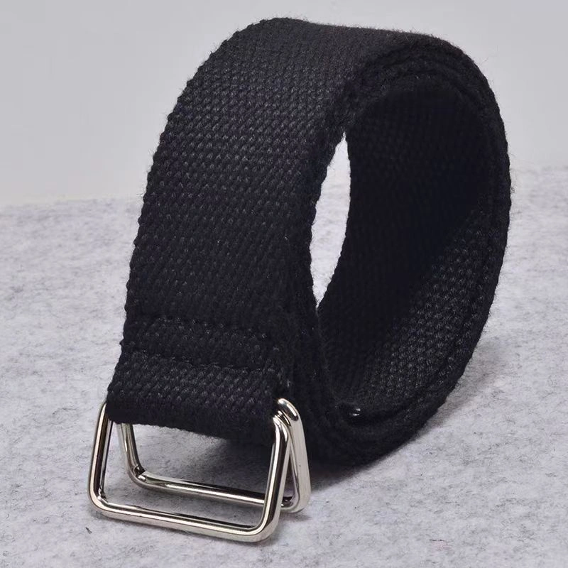 kanvas dengan gesper logam ganda Ikat pinggang