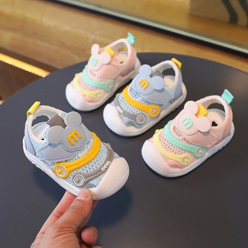 Sepatu Sandal Anak Motif Mickey/Sandal Anak Balita Perempuan/Sepatu Bayi Anak Kasual/KODE D4