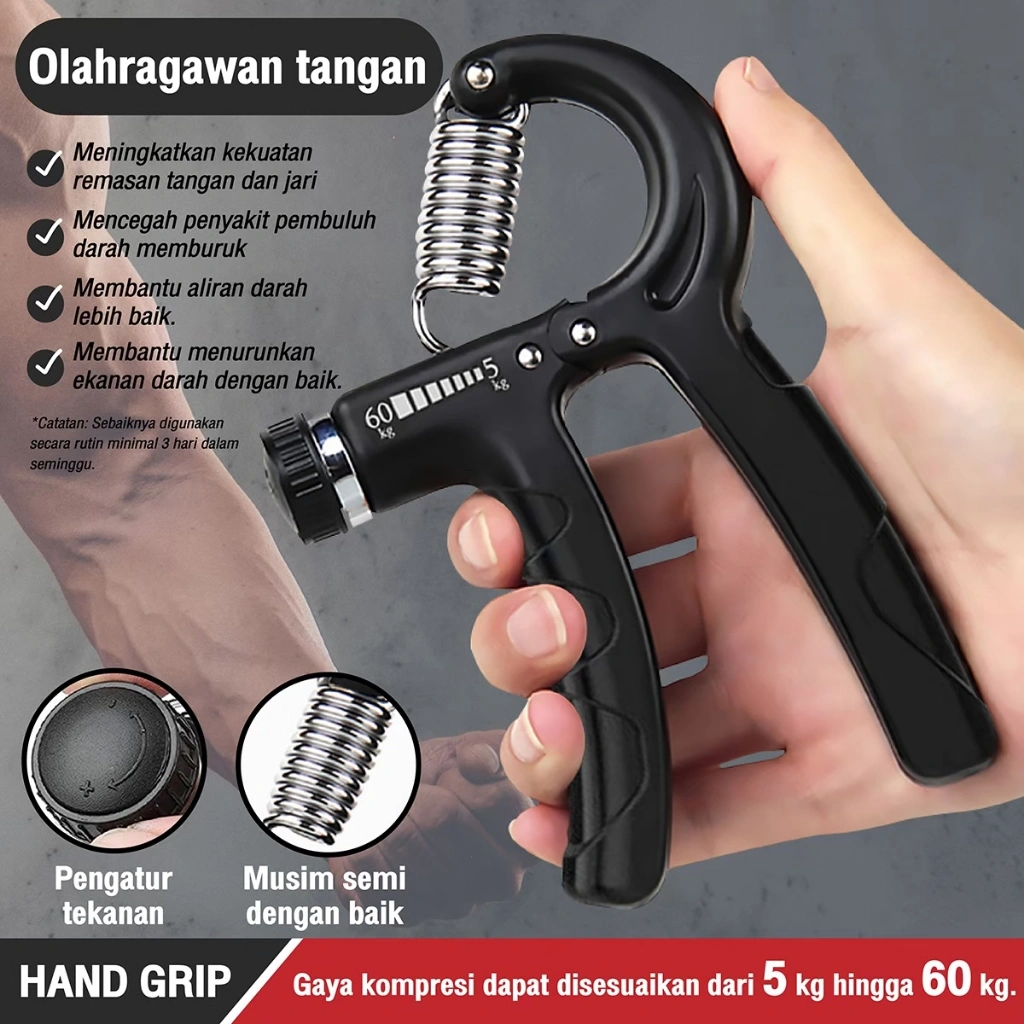 BG SPORT Handgrip Hand Grip Alat bantu fitness Otot lengan Tangan Portable