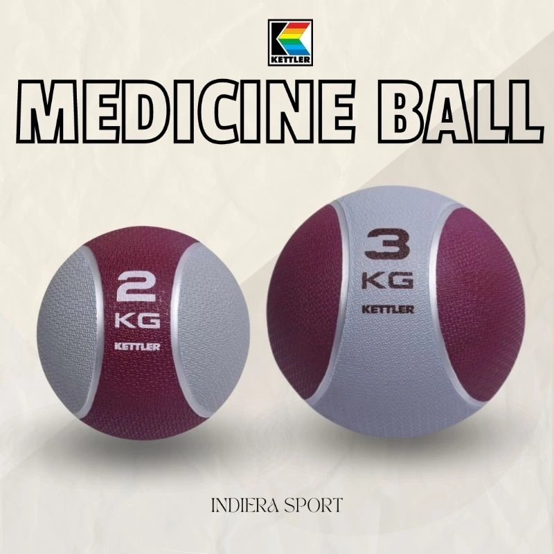 Medicine Ball 2KG 3KG Kettler / Bola Beban Berat
