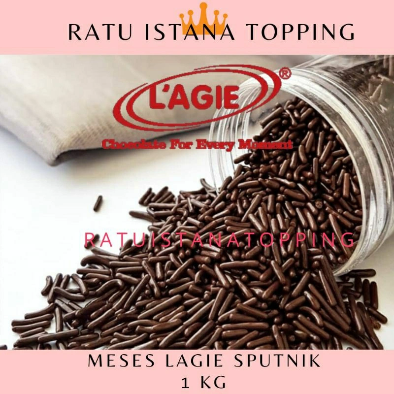 MESES SPUTNIK COKLAT REPACK 1 KG COKELAT BUTIR TOPPING DONAT ROTI BAKAR MINUMAN CERES SEPUTNIK