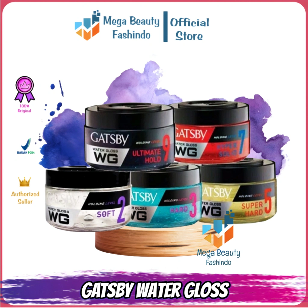 GATSBY Water Gloss Series 30gr | 75gr | Hair Styling | WG Hair Style Gel