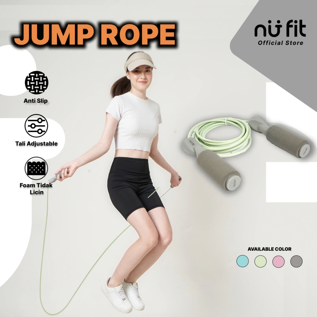 NU - FIT - Tali Skipping - Skipping Premium - Skipping jump - Lompat Tali - Foam Jump Rope - Skipping Rope -Tali Skipping Jump Rope