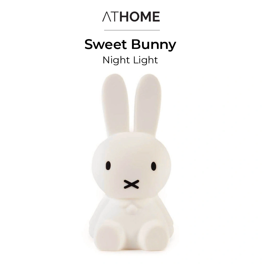 ATHOME SWEET BUNNY Night Light / Lampu Tidur LED Kamar Anak Lucu Pakai Remot