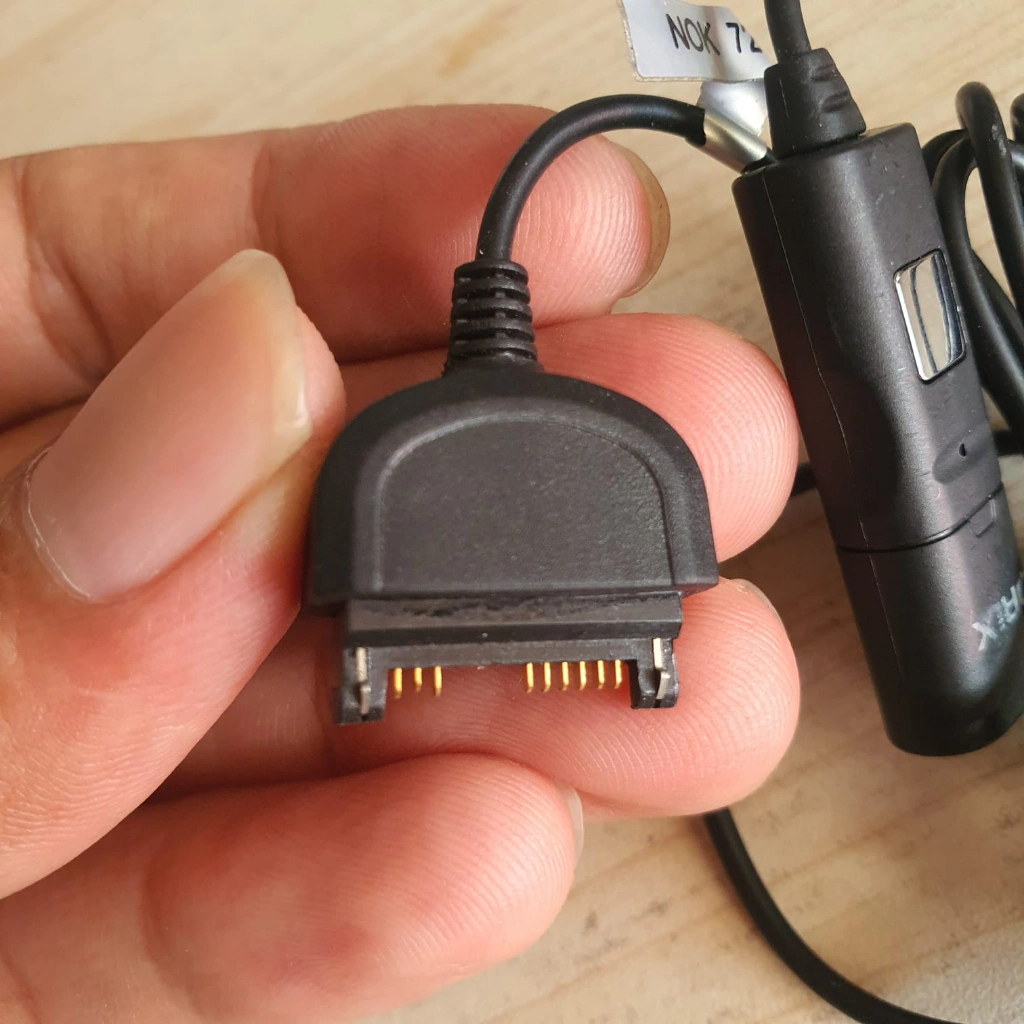 Adapter Converter Headset Nokia Ke Bulat Sambungan Headset Nokia lama ke Jack 3.5