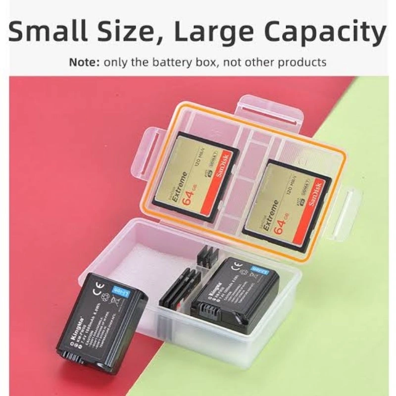 KINGMA Kotak Baterai / Battery Case For NP-FZ100 , LP-E6, LP-E8, W-235, EN-EL14, EN-EL15, BLK-22 etc