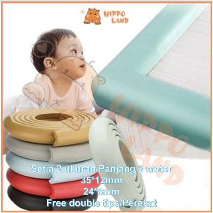 HIPPO LAND Pelindung Sudut Siku Meja Kursi Tangga Pengaman Anak 31