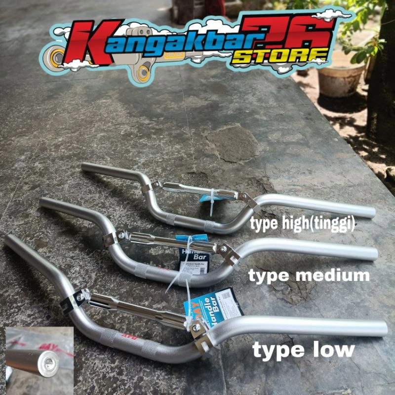 Stang Stir DAY tipe low tipe medium set stabiliser model ori replika daytona set adaptor jalu stir