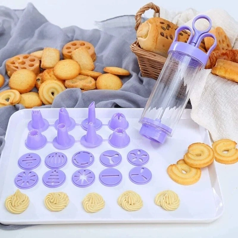 19pcs Potongan Alat Cetakan -  Set Kue Bentuk Bunga Acak Cetakan Kue