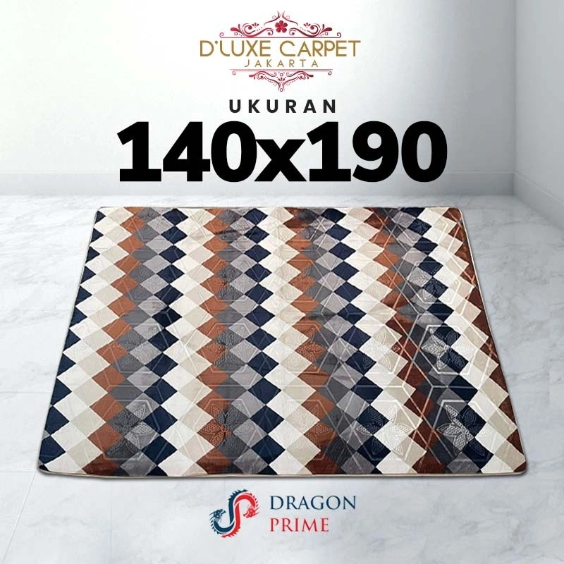 Karpet Busa Malaysia Dragon Prime 140x190 Karpet Medium Tebal Empuk Anti Slip Estetik Best Selller