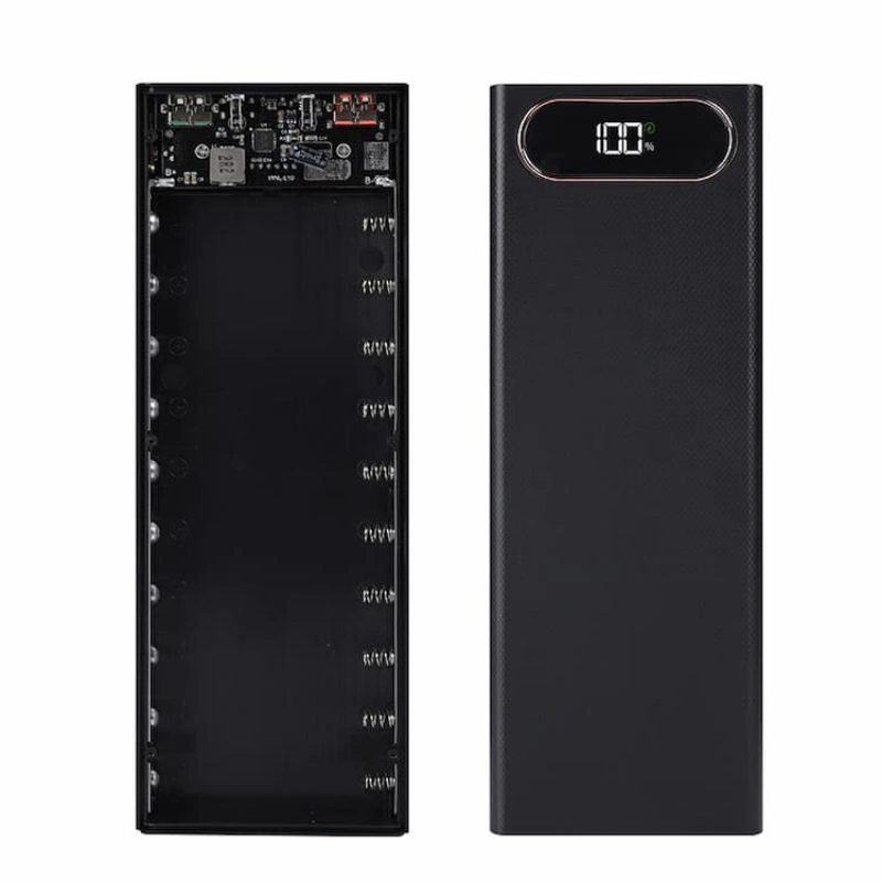 Casing DIY power bank 10x baterai 18650 2USB