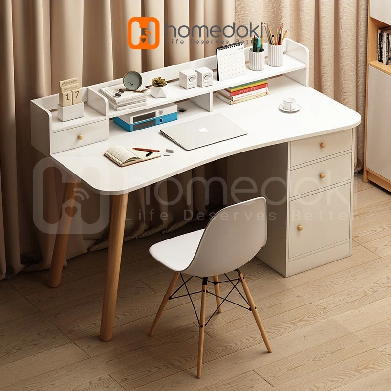 Homedoki Meja Belajar/Meja Rias Minimalis/Meja Komputer/Meja Belajar Anak/Meja KomputerMinimalis